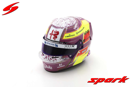 Spark 1:5 Zhou Guanyu Helmet - Alfa Romeo - 2023 F1 (Stilo) 5HF090