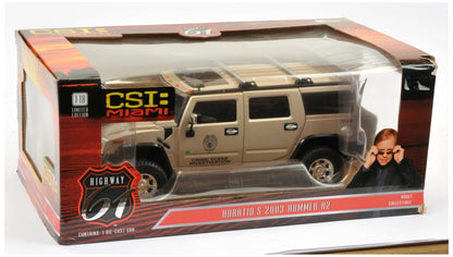 Highway 61 1:18 CSI: Miami (2002-12 TV Series) - 2003 Hummer H2 HWY-18006