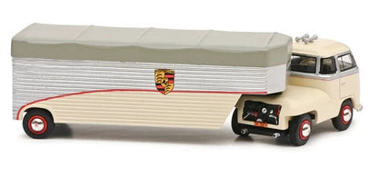Schuco 1:43 VW Volkswagen T1 Bulli Porsche Race Transporter 1965 450909300