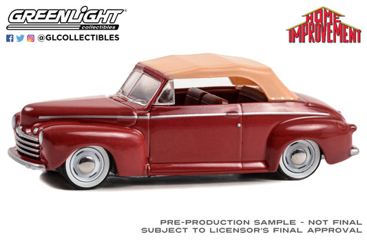GreenLight 1:64 Hollywood Series 40 - Home Improvement (1991-99 TV Series) - 1946 Ford Super De Luxe Convertible 62010-C