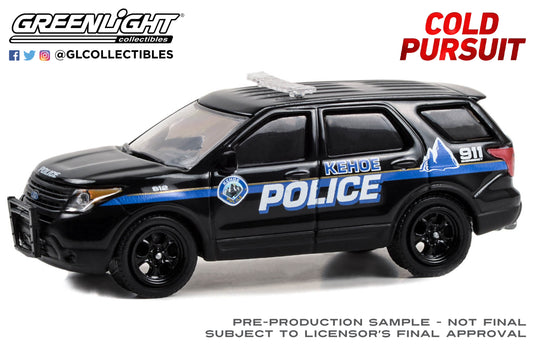 GreenLight 1:64 Hollywood Series 40 - Cold Pursuit (2019) - 2013 Ford Police Interceptor Utility - Kehoe Police Department, Kehoe, Colorado 62010-F