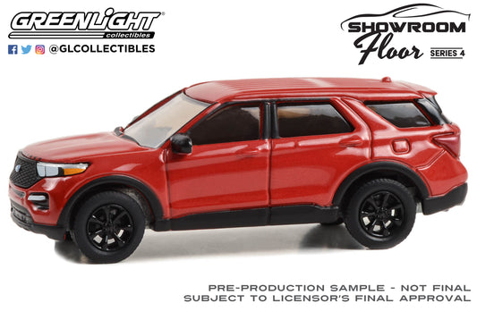 GreenLight 1:64 Showroom Floor Series 4 - 2023 Ford Explorer ST - Rapid Red Metallic 68040-C