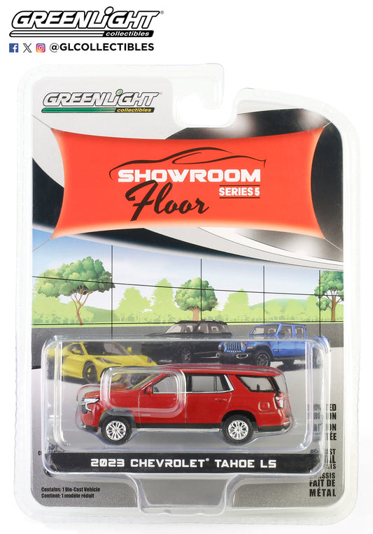 GreenLight 1:64 Showroom Floor Series 5 - 2023 Chevrolet Tahoe LS – Radiant Red 68050-D