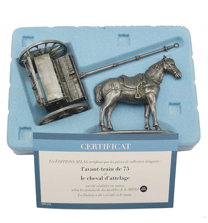 Atlas 1:32 World War I French Horses and Chariot 2595004 (Clearance Final Sale)