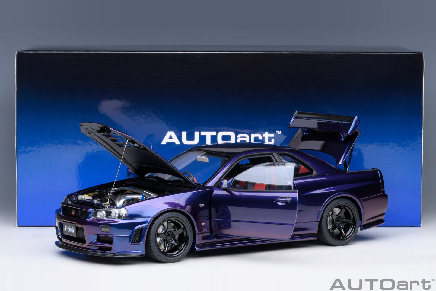 AUTOart 1:18 Nissan Skyline GT-R (R34) Z-tune (Midnight Purple) 77464