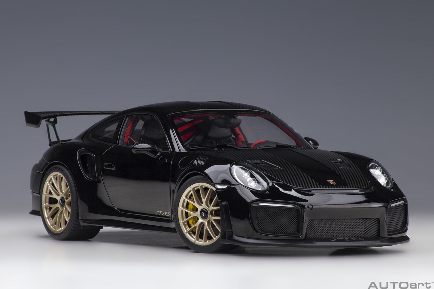 AUTOart 1:18 Porsche 911 (991.2) GT2 RS Weissach Package (Black) 78186