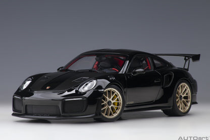 AUTOart 1:18 Porsche 911 (991.2) GT2 RS Weissach Package (Black) 78186