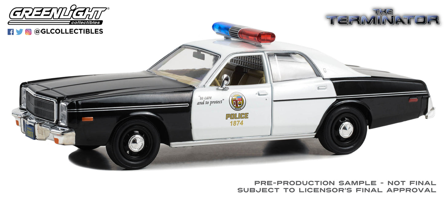GreenLight 1:24 The Terminator (1984) - 1977 Plymouth Fury - Metropolitan Police 84193