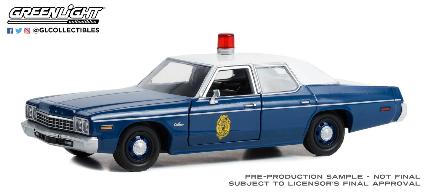GreenLight 1:24 Hot Pursuit - 1975 Dodge Monaco - Kansas Highway Patrol 85572