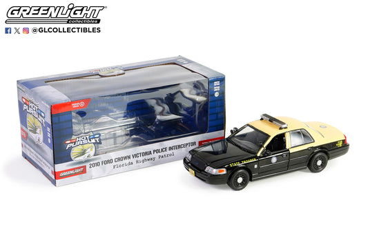 GreenLight 1:24 Hot Pursuit - 2010 Ford Crown Victoria Police Interceptor - Florida Highway Patrol 85583