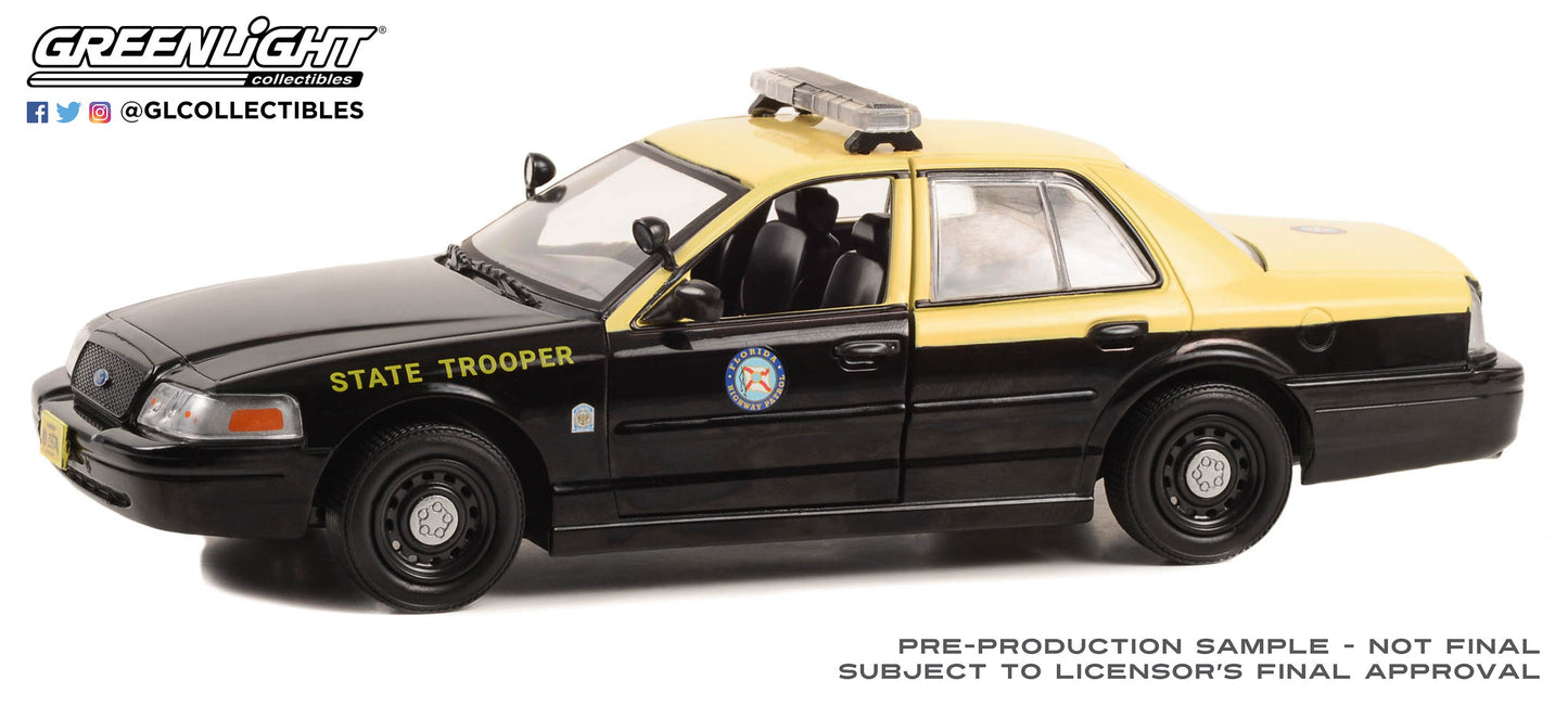 GreenLight 1:24 Hot Pursuit - 2010 Ford Crown Victoria Police Interceptor - Florida Highway Patrol 85583