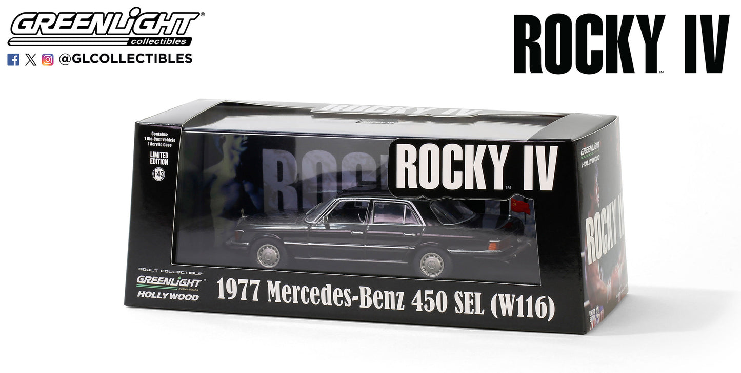 GreenLight 1:43 Rocky IV (1985) - 1977 Mercedes-Benz 450 SEL (W116) 86640