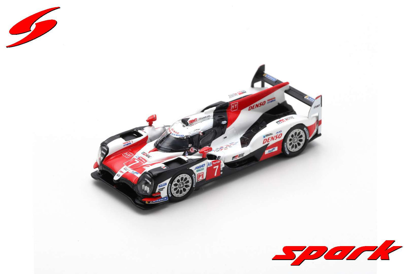 Spark 1:87 TOYOTA TS050 HYBRID #7 TOYOTA GAZOO Racing 2nd 24H Le Mans 2018 M.Conway - K.Kobayashi - J.M.Lopez 87S141