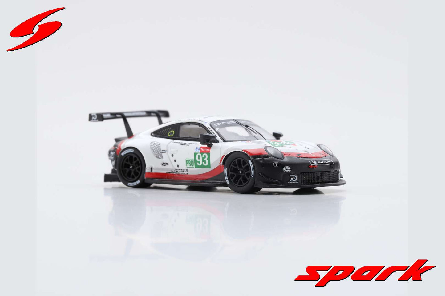 Spark 1:87 Porsche 911 RSR #93 Porsche GT Team 24H Le Mans 2018 P.Pilet - N.Tandy - E.Bamber 87S144