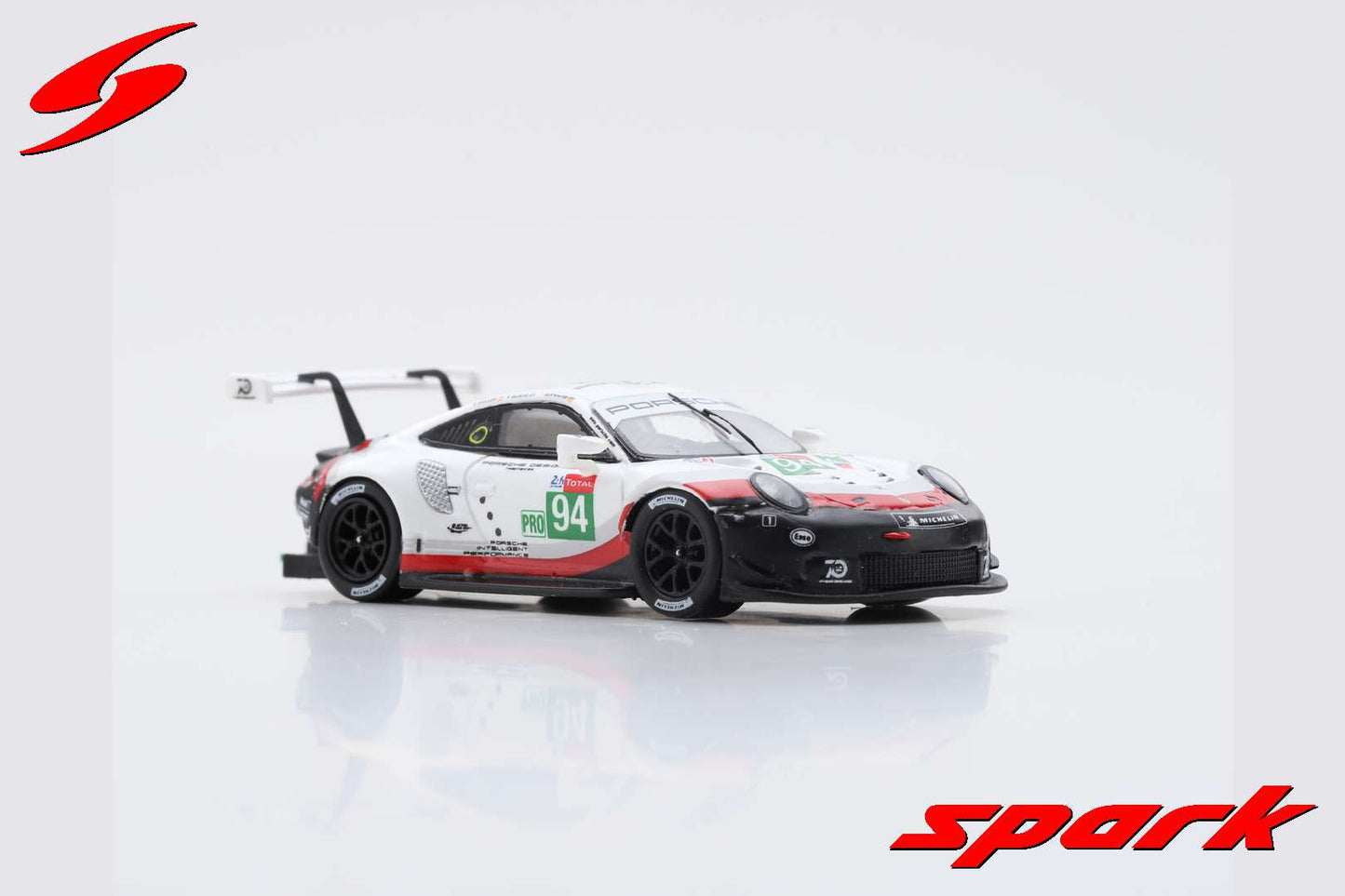 Spark 1:87 Porsche 911 RSR #94 Porsche GT Team 24H Le Mans 2018 R.Dumas - T.Bernhard - S.Muller 87S145