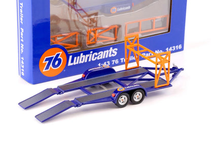 GMP 1:43 GMP Tandem Car Trailer with Tire Rack - Union 76 GMP-14316