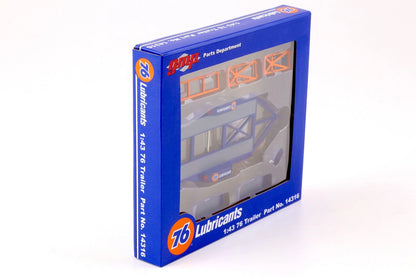 GMP 1:43 GMP Tandem Car Trailer with Tire Rack - Union 76 GMP-14316