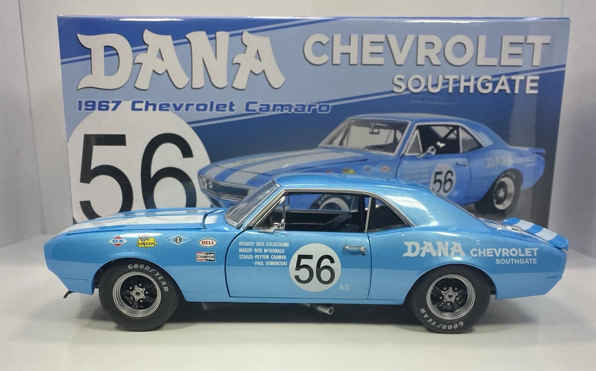 GMP 1:18 GMP 1967 Chevrolet Trans Am Camaro Z/28 - #56 Dana Chevrolet Southgate GMP-18972