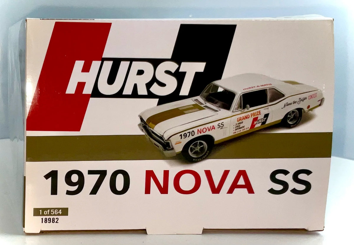 GMP 1:18 1970 Chevrolet Nova SS 54th International 500 Mile Sweepstakes Hurst Performance Grand Prize Car GMP-18982