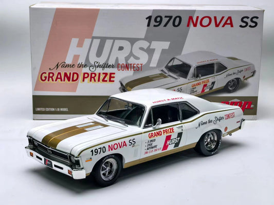 GMP 1:18 1970 Chevrolet Nova SS 54th International 500 Mile Sweepstakes Hurst Performance Grand Prize Car GMP-18982