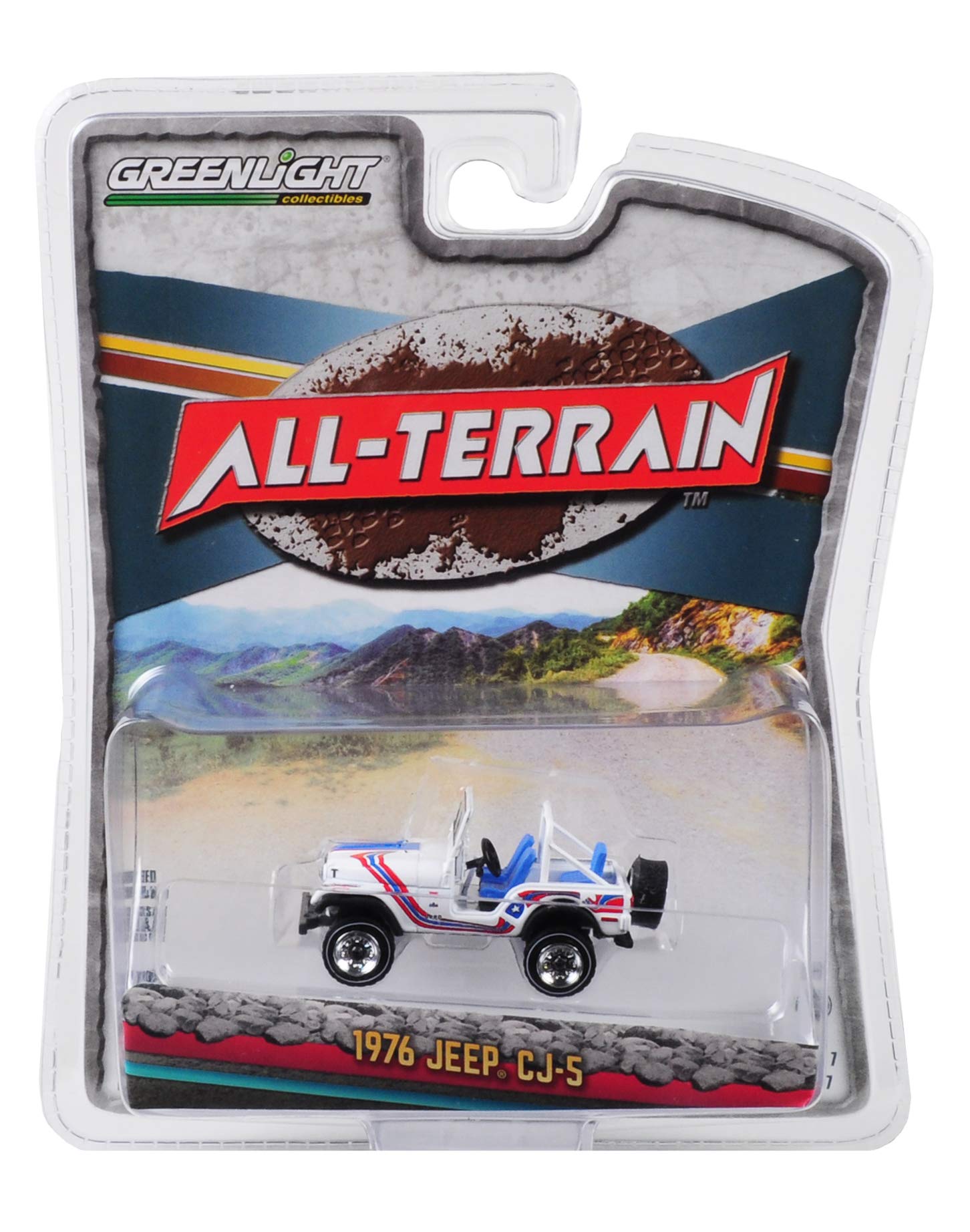 GreenLight 1:64 All-Terrain Series 7 - 1976 Jeep CJ-5 Bicentennial