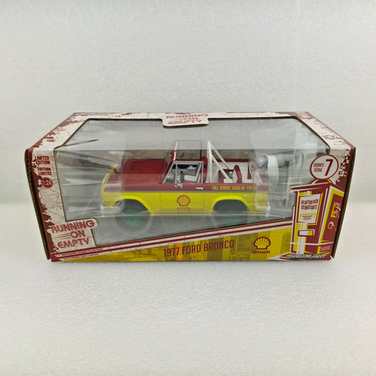 GreenLight Green Machine 1:24 Running on Empty - 1977 Ford Bronco – Shell Oil 85083