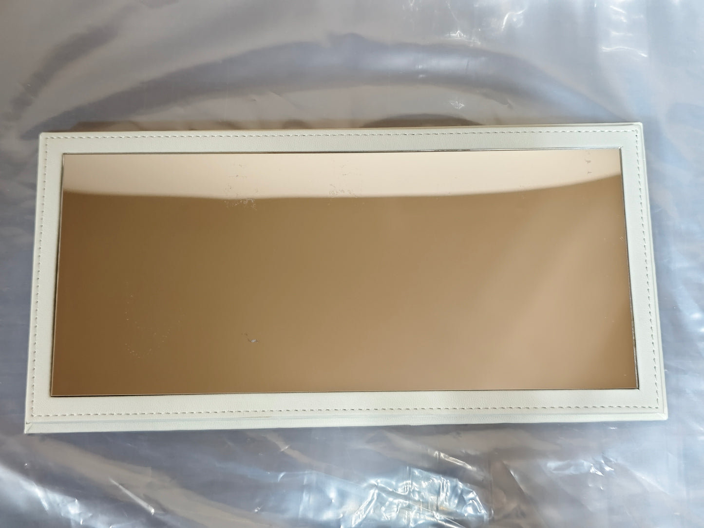 YOMA Display Case Showcase Clear Cover and Mirror White Base DB32LMW (Defective / Clearance Final Sale)