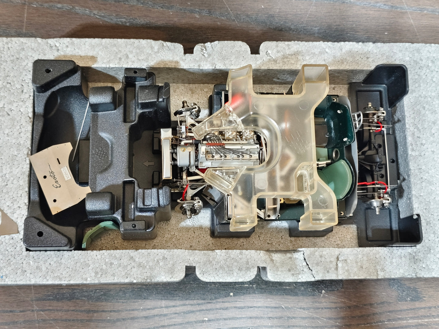 EXOTO XS 1:18 Jaguar D-Type with damaged and incomplete body (Damaged / Clearance Final Sale)