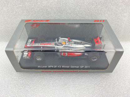 Spark 1:43 McLaren MP4-26 #3 Lewis Hamilton - Winner German F1 GP 2011 S3030