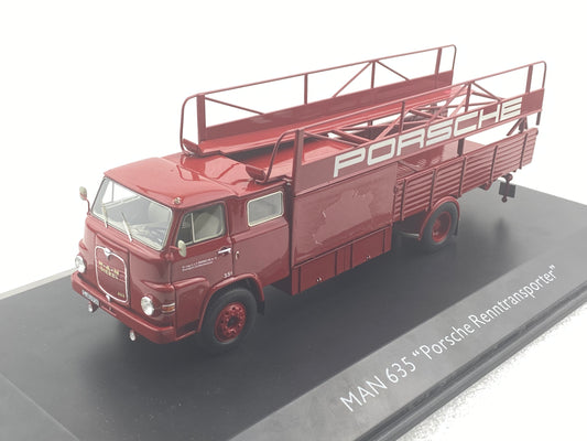 Schuco 1:43 MAN 635 Porsche Race Truck Red 450894400 (Clearance Final Sale)