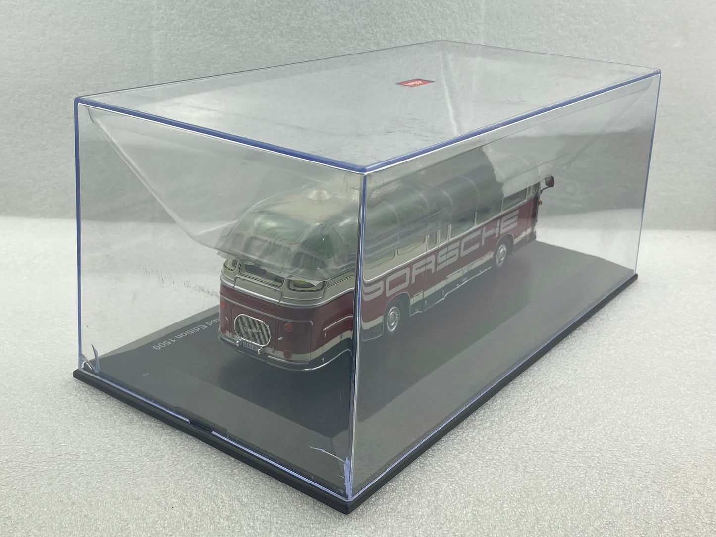Schuco 1:43 Auwarter Neoplan FH 11 Porsche Racing Service Bus 450896600 (Damaged / Clearance Final Sale)