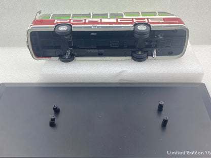 Schuco 1:43 Auwarter Neoplan FH 11 Porsche Racing Service Bus 450896600 (Damaged / Clearance Final Sale)