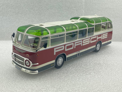Schuco 1:43 Auwarter Neoplan FH 11 Porsche Racing Service Bus 450896600 (Damaged / Clearance Final Sale)