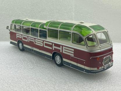 Schuco 1:43 Auwarter Neoplan FH 11 Porsche Racing Service Bus 450896600 (Damaged / Clearance Final Sale)