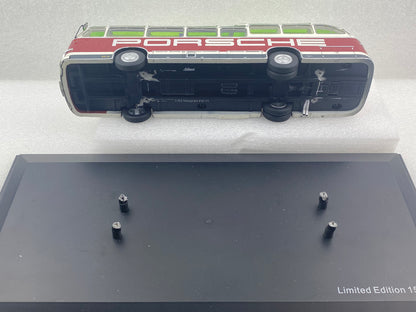 Schuco 1:43 Auwarter Neoplan FH 11 Porsche Racing Service Bus 450896600 (Damaged / Clearance Final Sale)