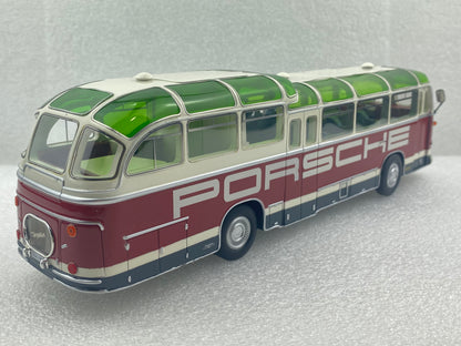 Schuco 1:43 Auwarter Neoplan FH 11 Porsche Racing Service Bus 450896600 (Damaged / Clearance Final Sale)