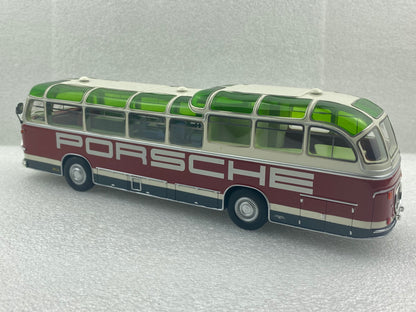 Schuco 1:43 Auwarter Neoplan FH 11 Porsche Racing Service Bus 450896600 (Damaged / Clearance Final Sale)