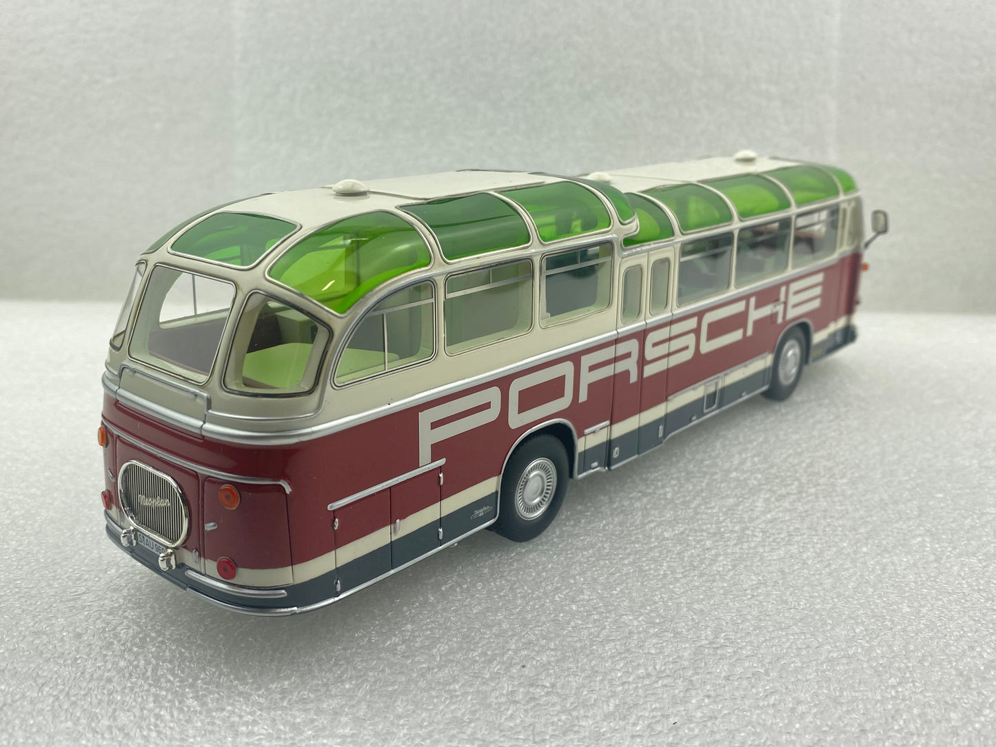 Schuco 1:43 Auwarter Neoplan FH 11 Porsche Racing Service Bus 450896600 (Clearance Final Sale)
