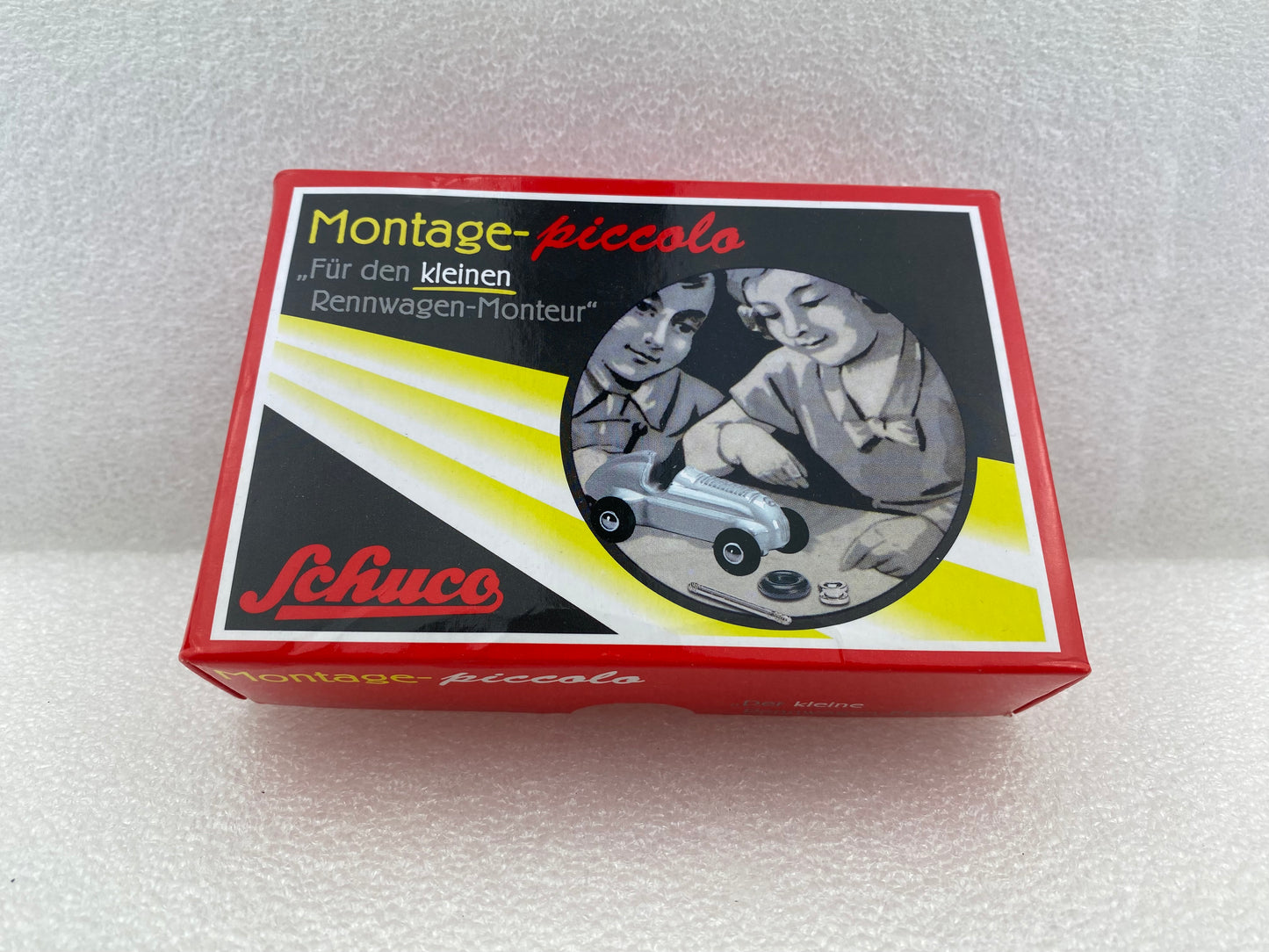 Schuco 1:90 Piccolo Mercedes-Benz 1936 Mounting Box Studio I - The Small Racing Car Mechanic 450558000 (Damaged / Clearance Final Sale)