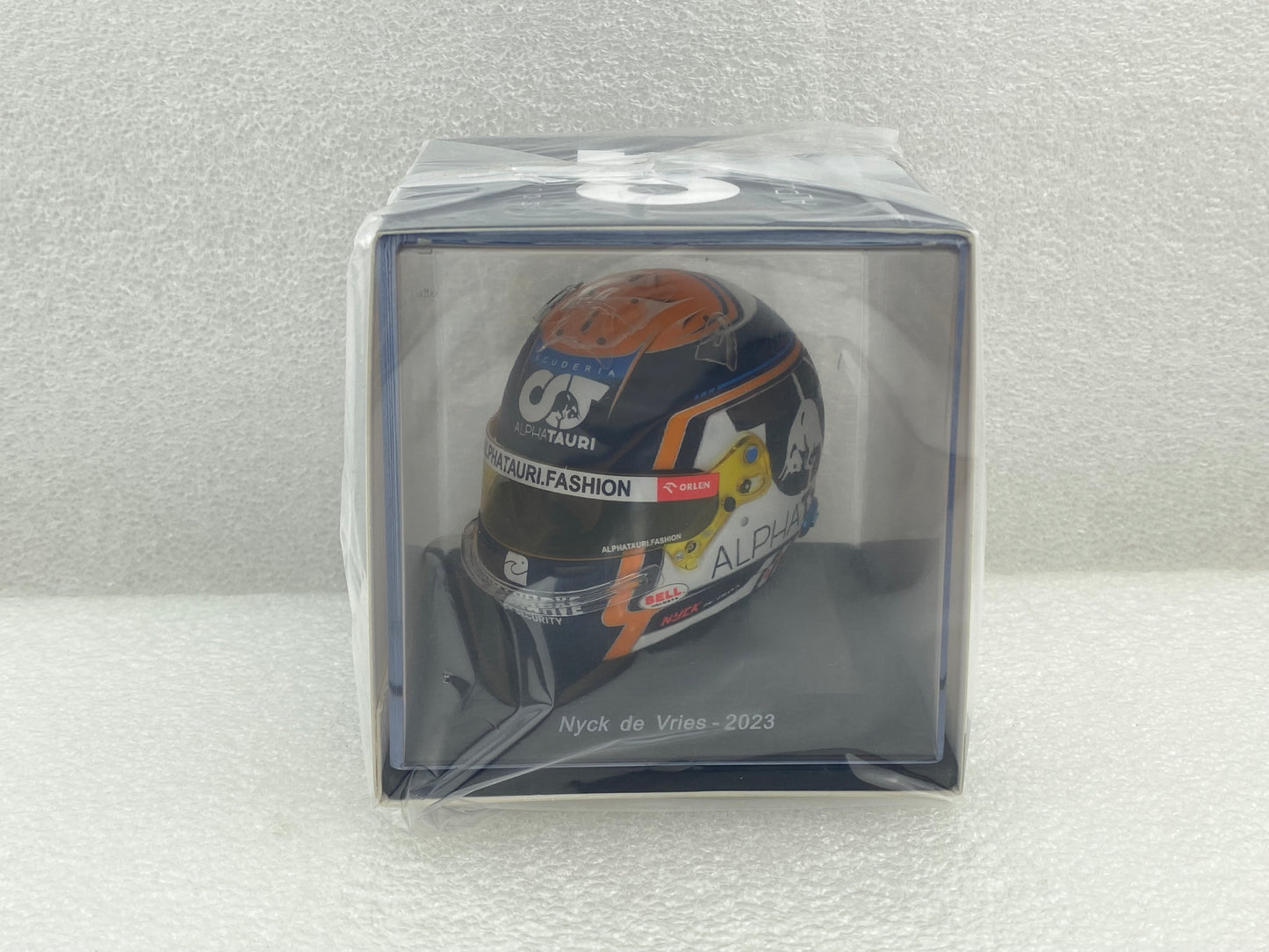 Spark 1:5 Nyck de Vries Helmet - AlphaTauri - 2023 F1 (Stilo) 5HF093
