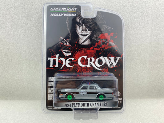 GreenLight Green Machine 1:64 Hollywood Series 41 - The Crow (1994) - 1984 Plymouth Gran Fury - Inner City Police Department 62020-E