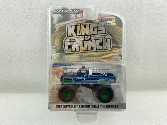 GreenLight Green Machine 1:64 Kings of Crunch Series 14 - Enforcer - 1987 Chevrolet K20 Scottsdale 49140-C