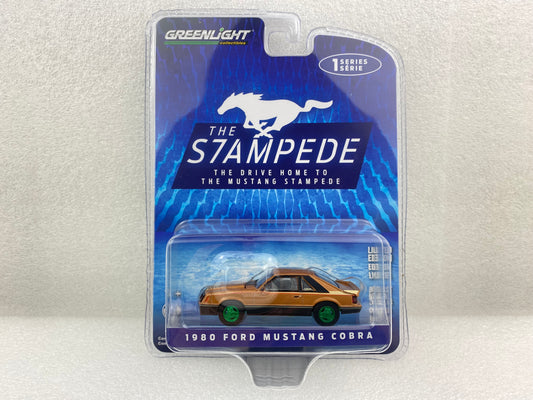 GreenLight Green Machine 1:64 The Drive Home to the Mustang Stampede Series 1 - 1980 Ford Mustang Cobra - Dark Chamois 13340-F