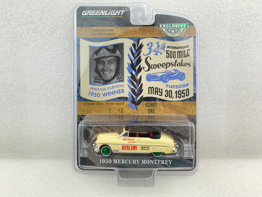 GreenLight Green Machine 1:64 1950 Mercury Monterey Convertible Official Pace Car - 34th International 500 Mile Sweepstakes 30434