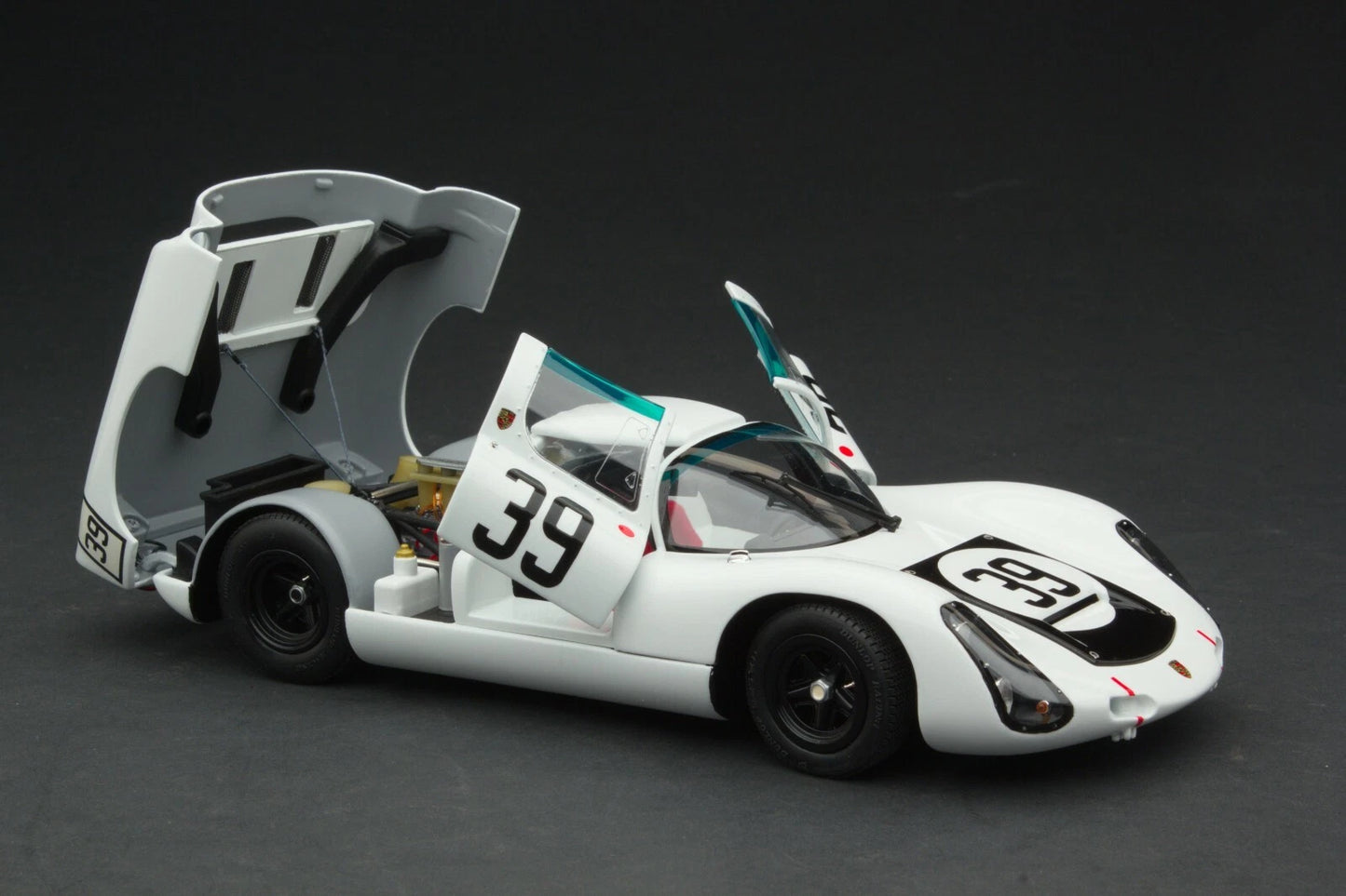 EXOTO 1:18 1967 Porsche 910 #39 Le Mans 24 Hours Udo Schutz, Joe Buzzetta Black cover MTB00062DB
