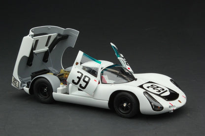EXOTO 1:18 1967 Porsche 910 #39 Le Mans 24 Hours Udo Schutz, Joe Buzzetta Black cover MTB00062DB