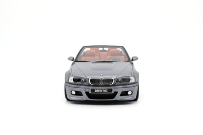 OTTO 1:18 2004 BMW E46 M3 Convertible Silver Grey A08 OT1006