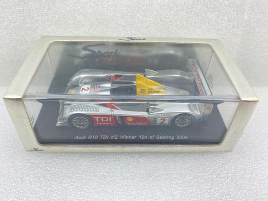 Spark 1:43 Audi R10 TDI #2 Rinaldo Capello/Tom Kristensen/Allan McNish - Winner 12 hrs of Sebring 2006 S0678