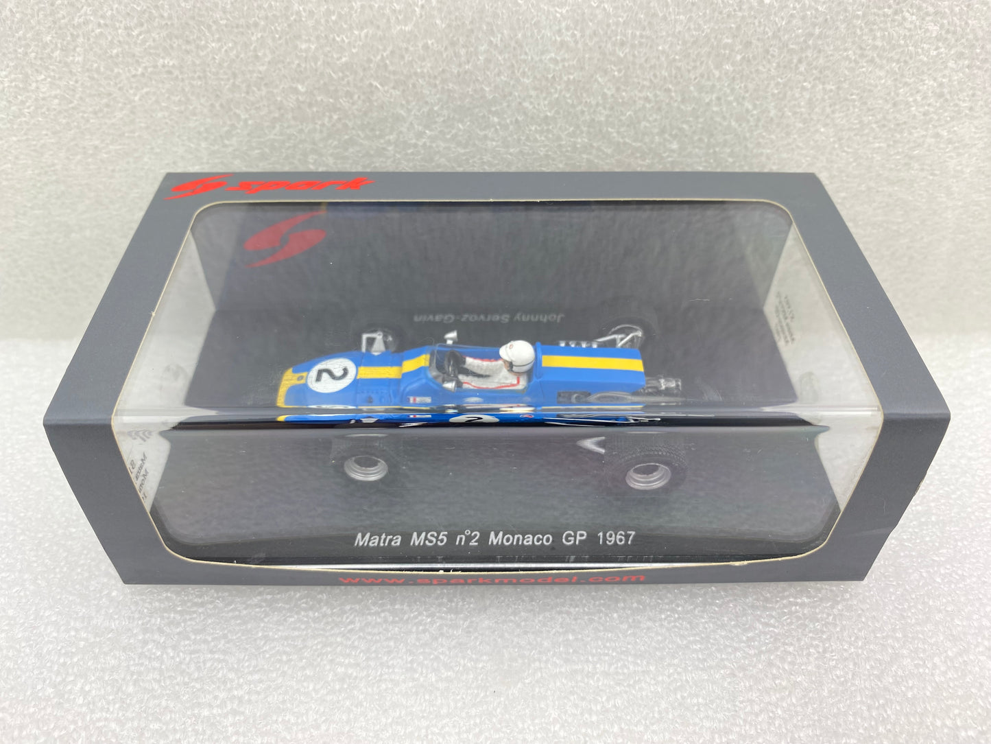 Spark 1:43 Matra MS5 #2 Johnny Servoz-Gavin - Monaco GP 1967 S1595