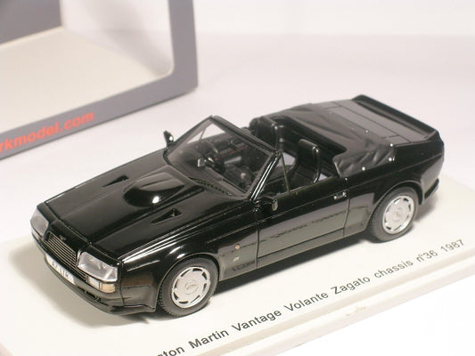 Spark 1:43 Aston Martin Vantage Volante Zagato Black 1987 S2159